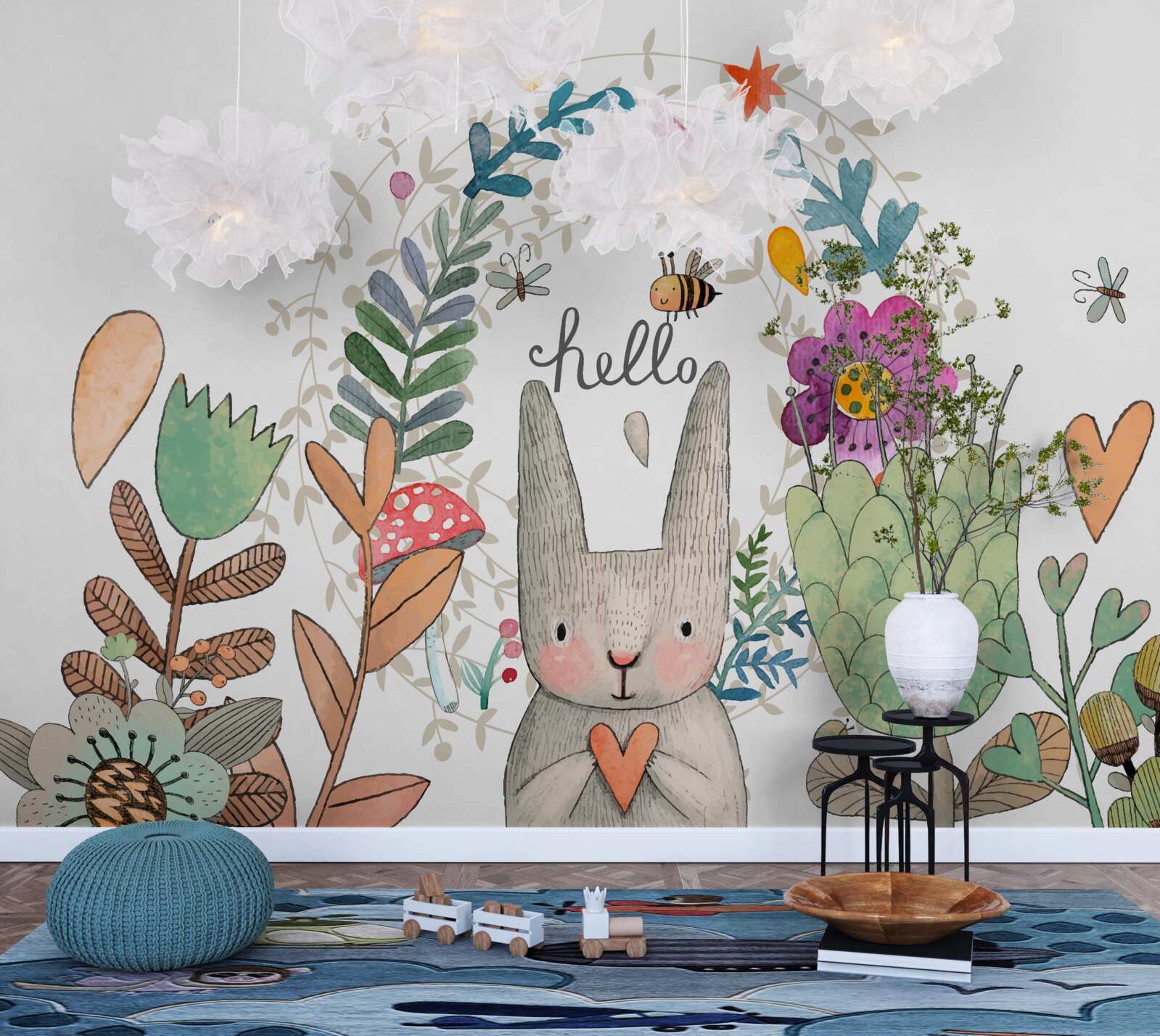 Fototapeta przedstawione rośliny i zwierzęta