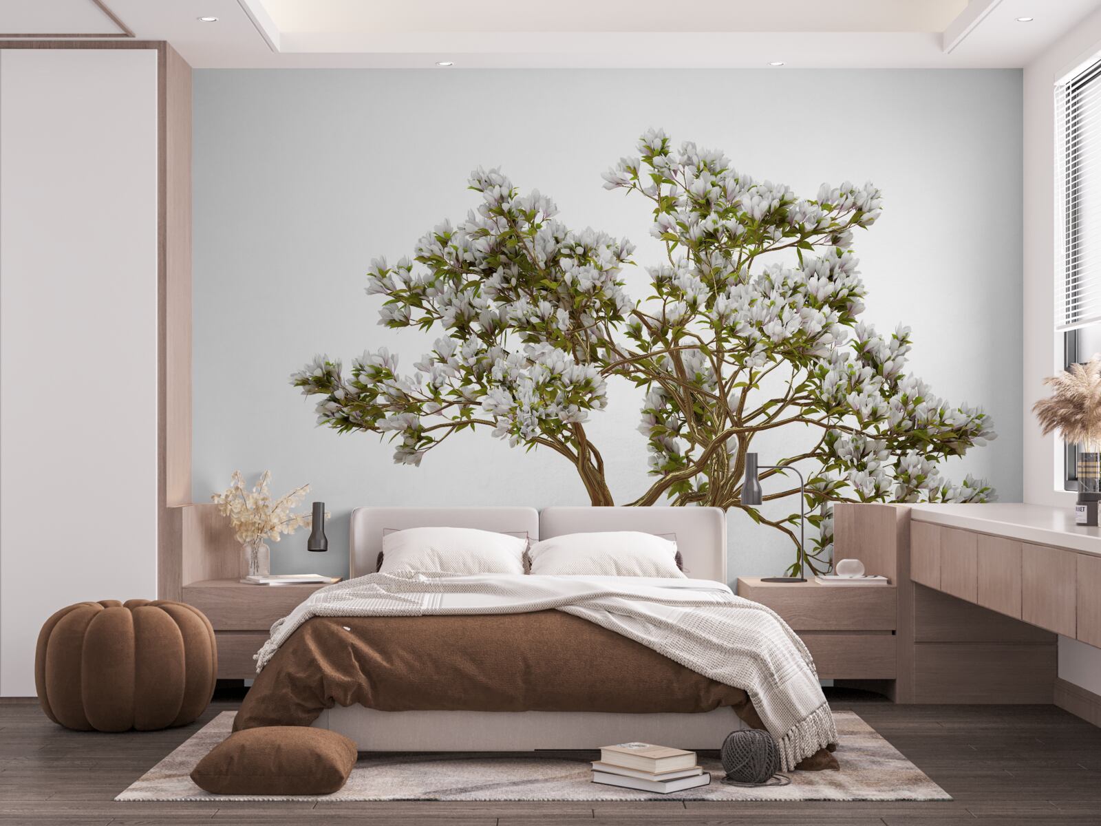 Fototapeta samotne bonsai ma pełne wdzięku piękno