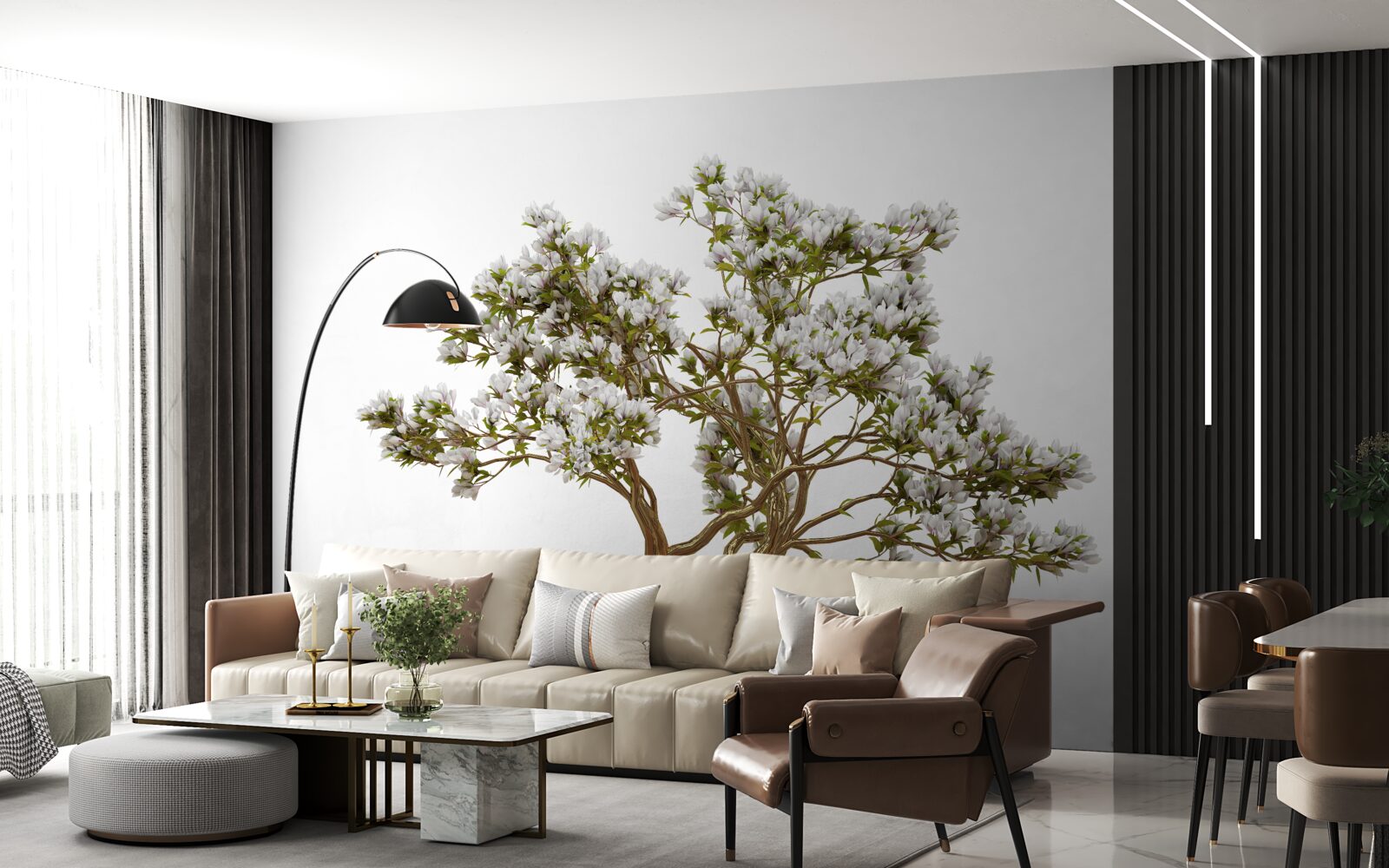 Fototapeta samotne bonsai ma pełne wdzięku piękno