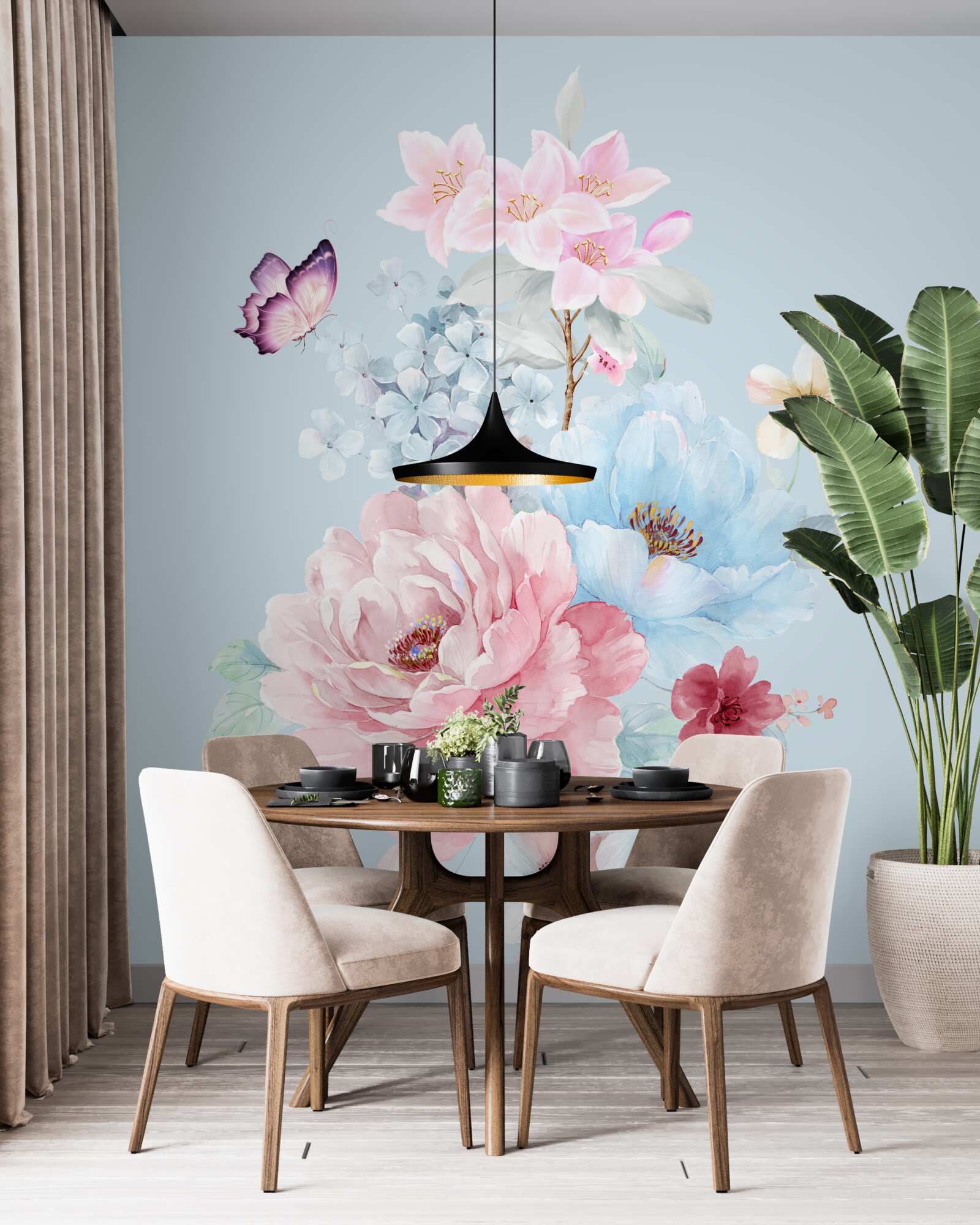 Fototapeta uroczy wianek z letnich kwiatów