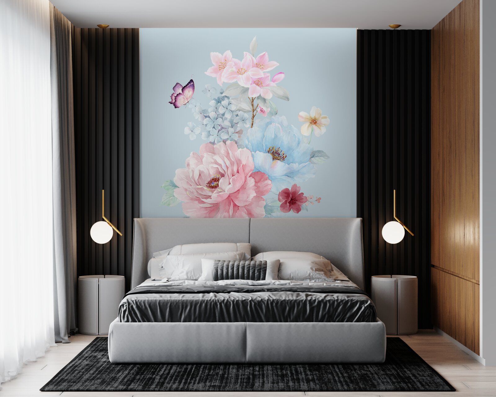 Fototapeta uroczy wianek z letnich kwiatów