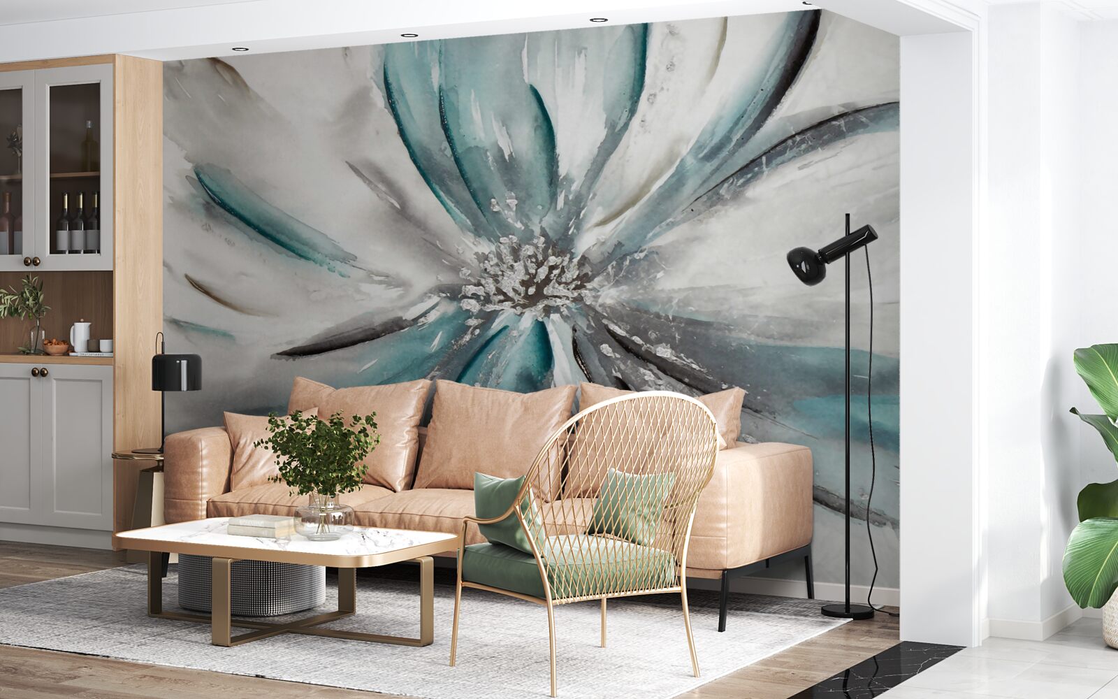 Fototapeta delikatne płatki otwartego pąka