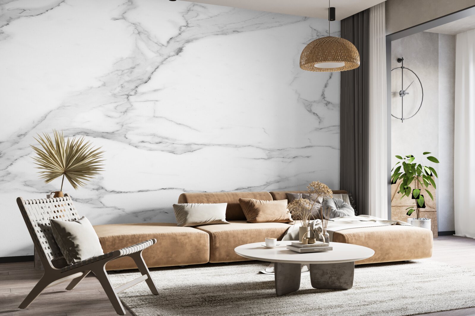 Fototapeta wyświetlanie chmur na powierzchni wody