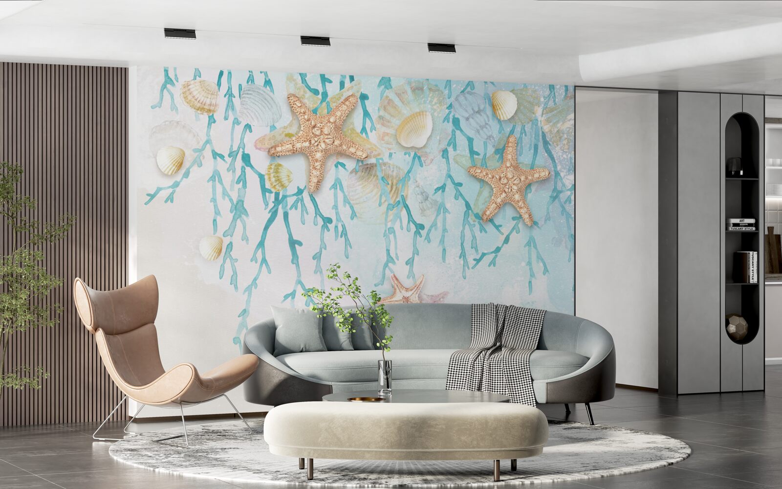 Fototapeta gwiaździste niebo i wybrzeże morskie