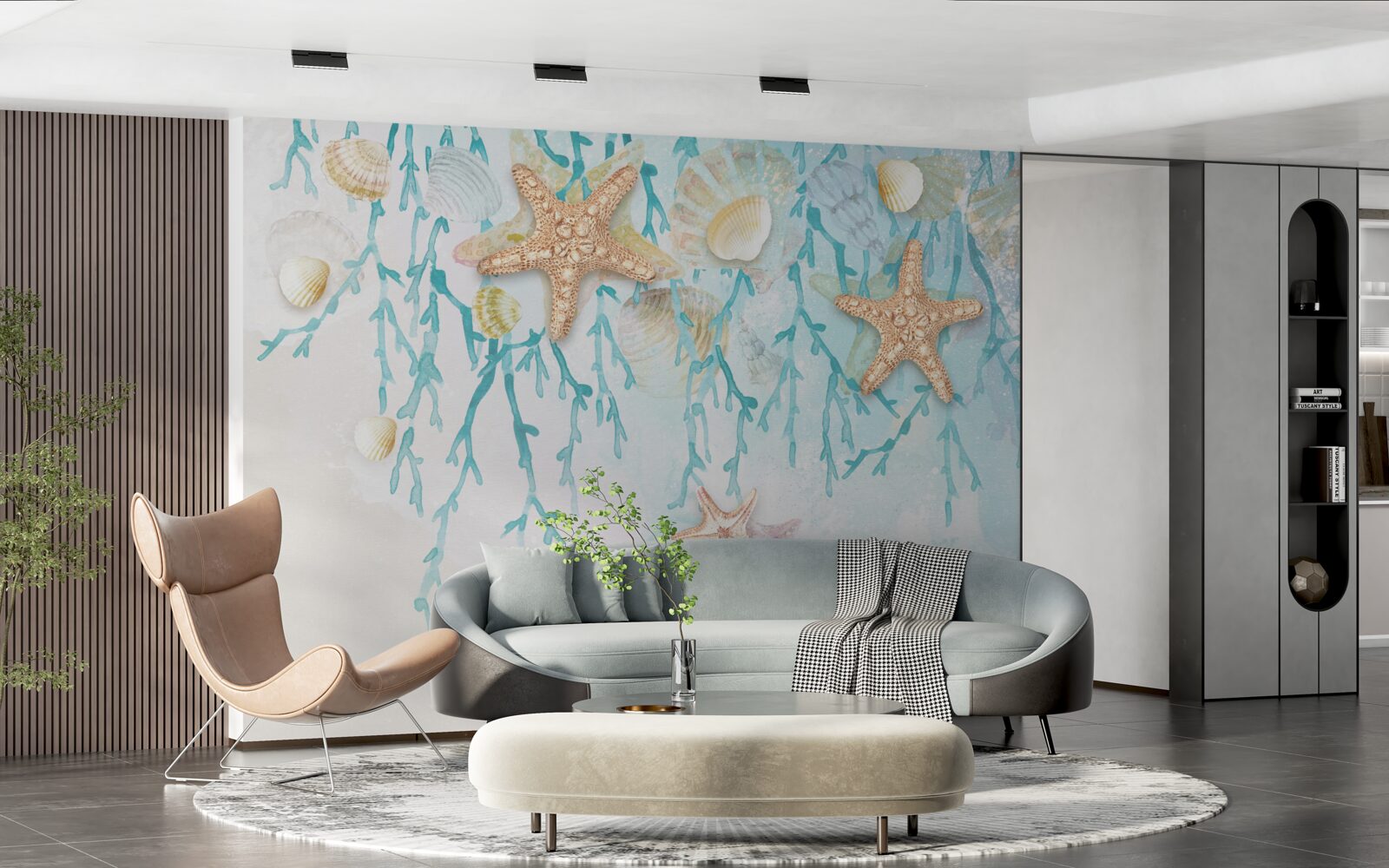 Fototapeta gwiaździste niebo i wybrzeże morskie