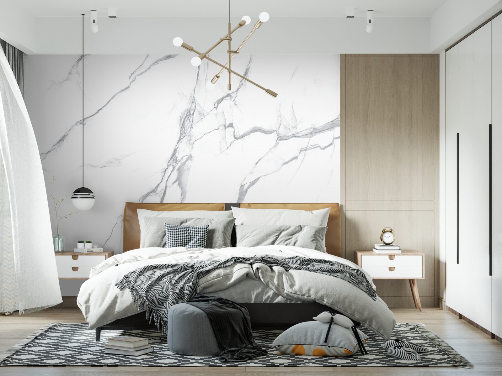 Fototapeta potężna burza na lekkich chmurach