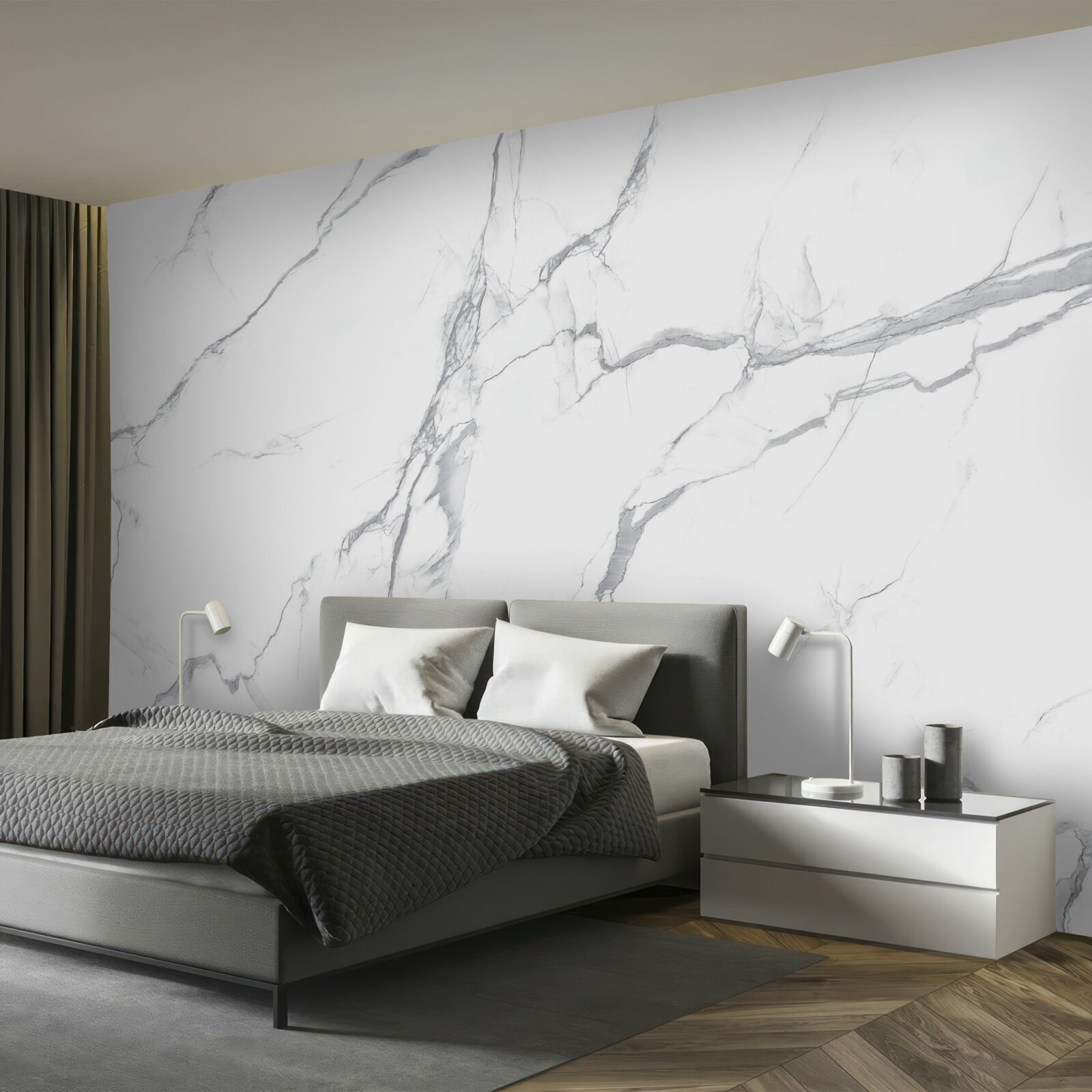 Fototapeta potężna burza na lekkich chmurach