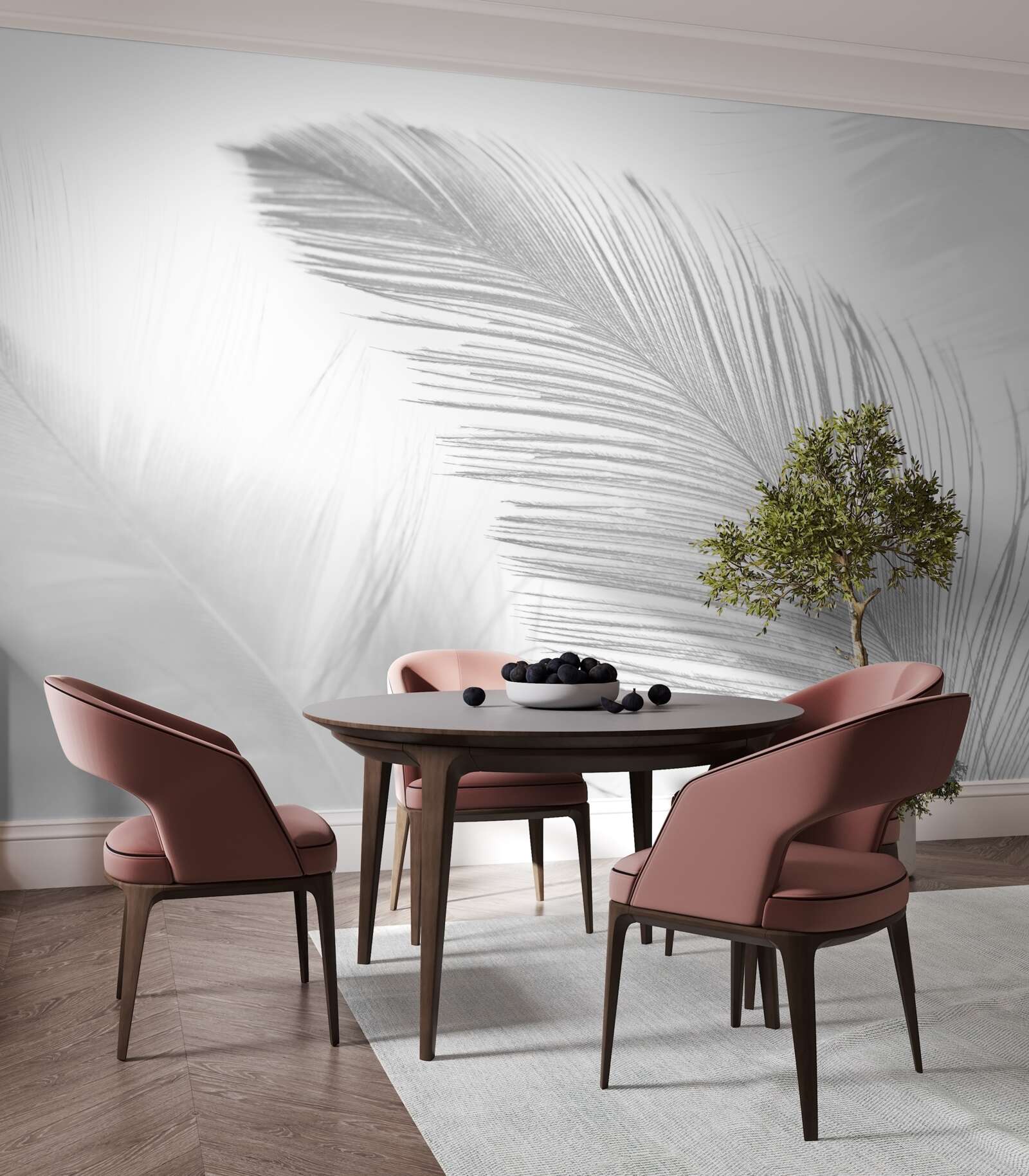 Fototapeta dwa duże jasne pióra