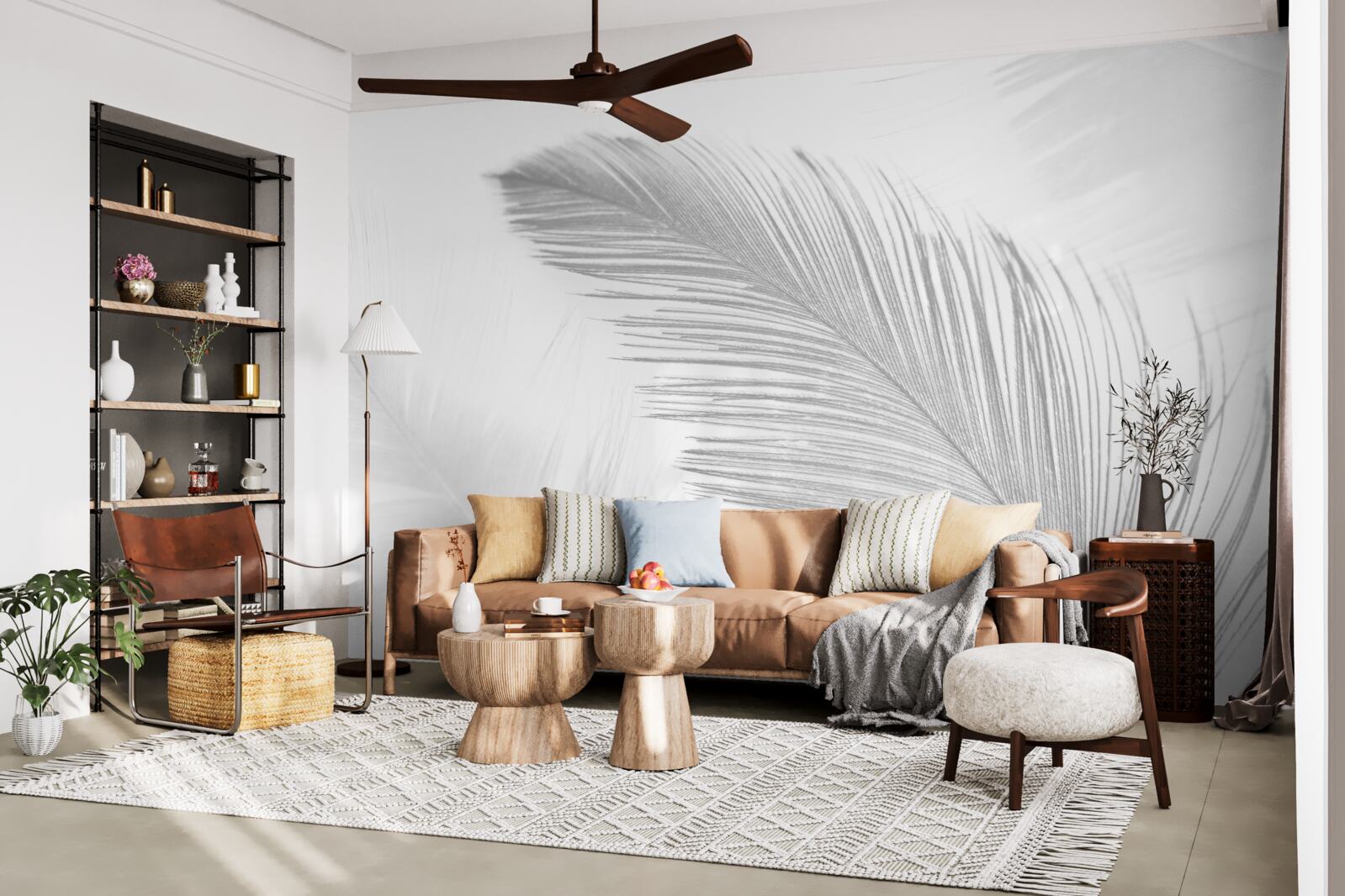 Fototapeta dwa duże jasne pióra