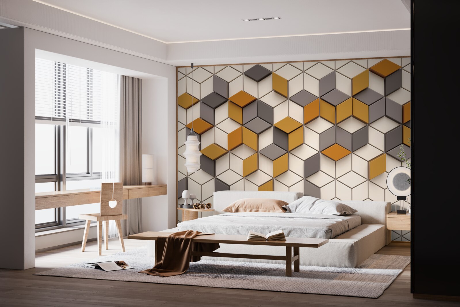 Fototapeta bloki o różnych krawędziach