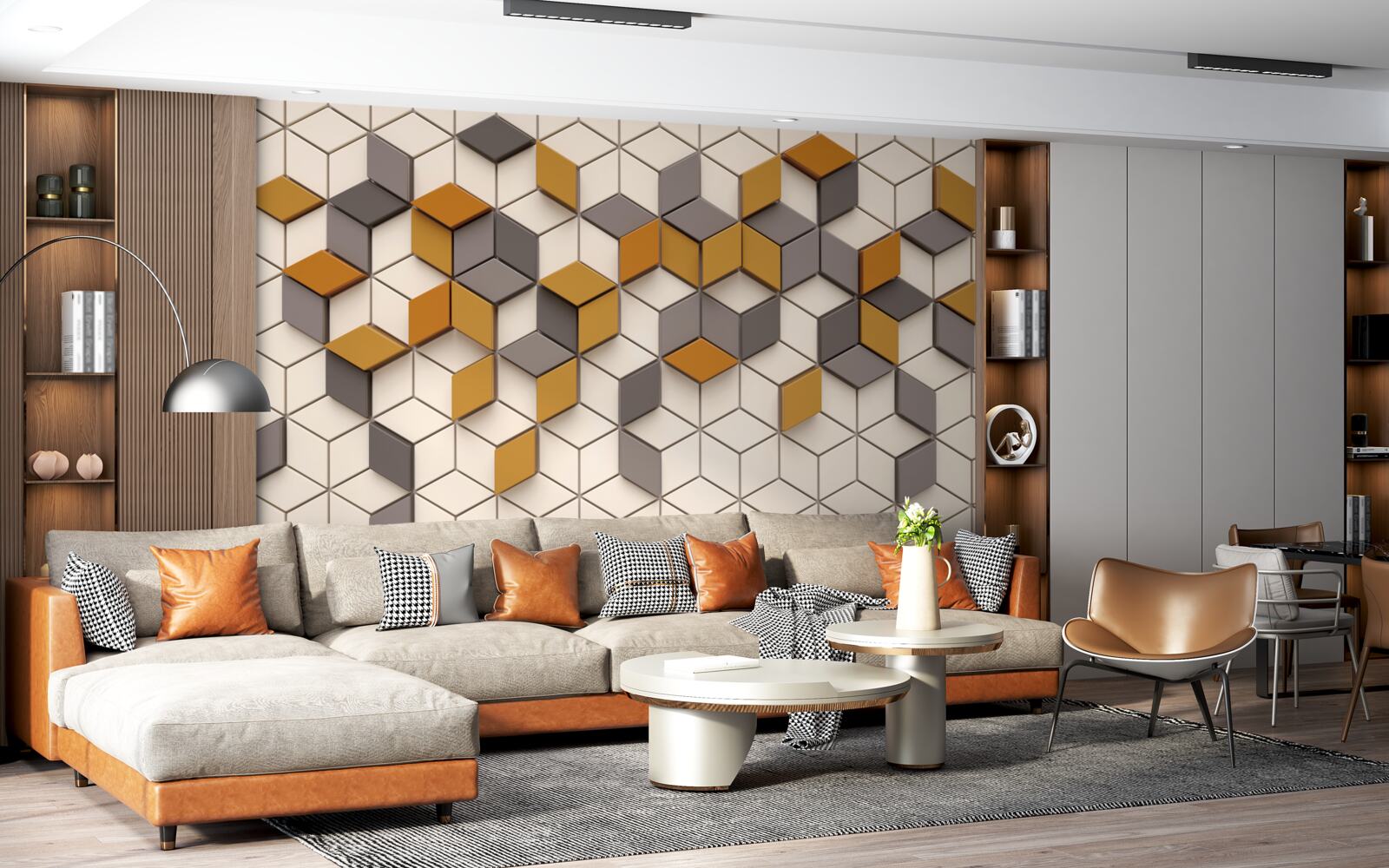 Fototapeta bloki o różnych krawędziach