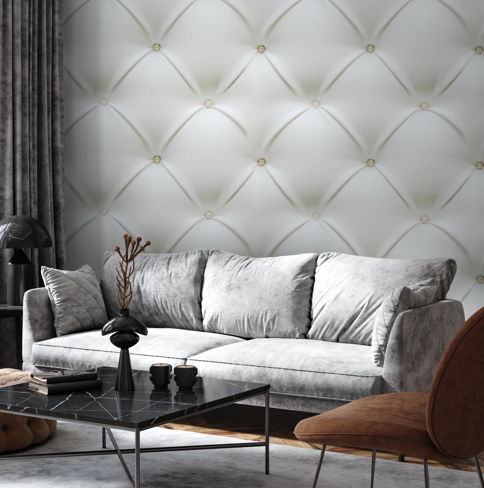 Fototapeta tekstura ze złotymi perłami w trójwymiarowym projekcie