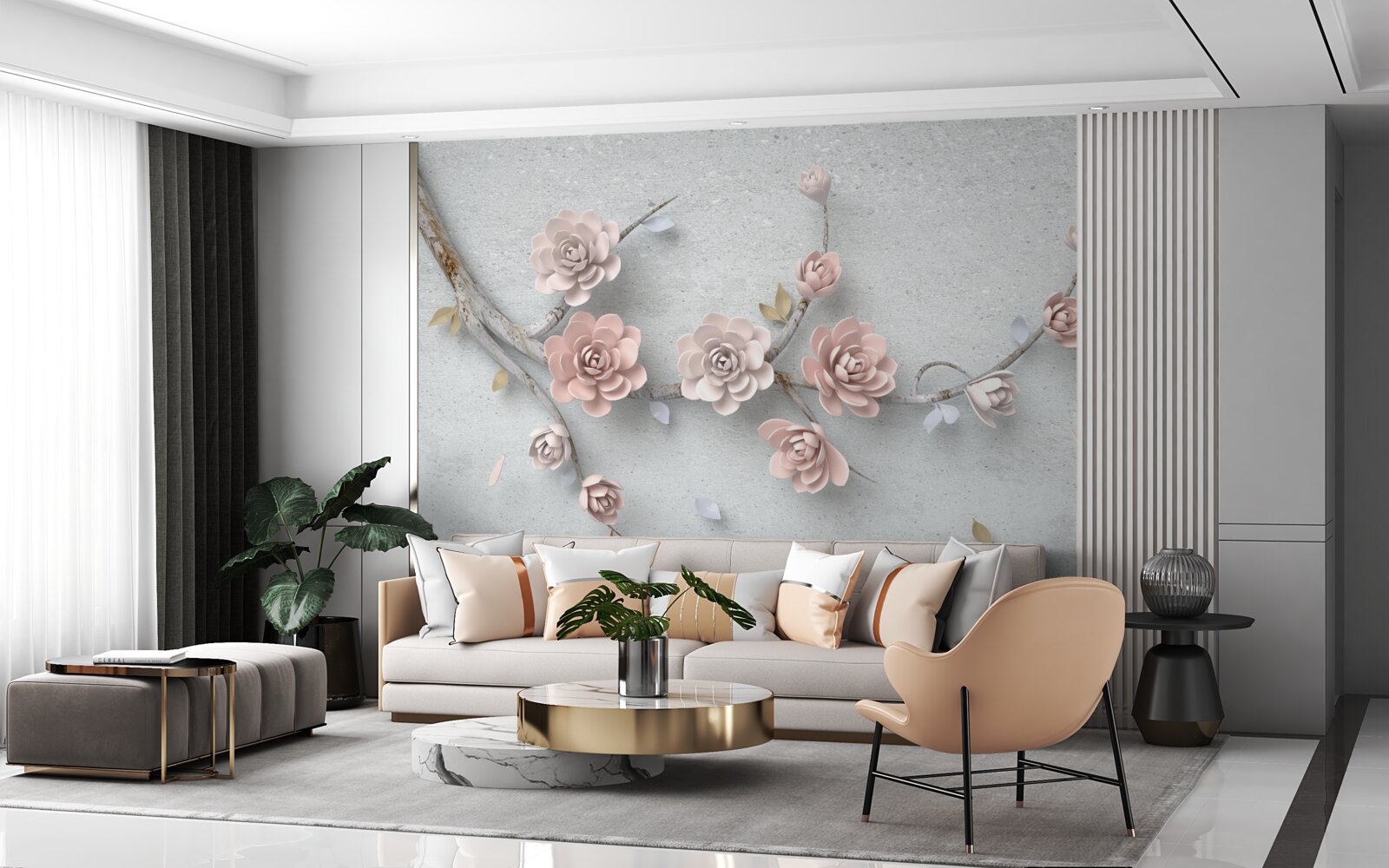 Fototapeta samodzielna gałąź z otwierającymi się pąkami