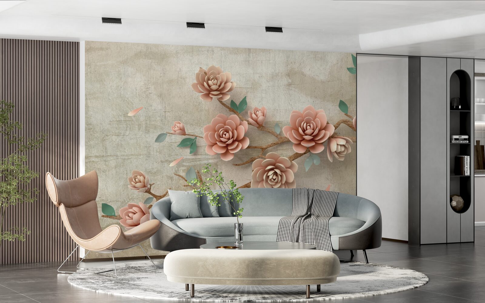 Fototapeta podczas deszczu na gałęziach pojawiają się brązowe pąki