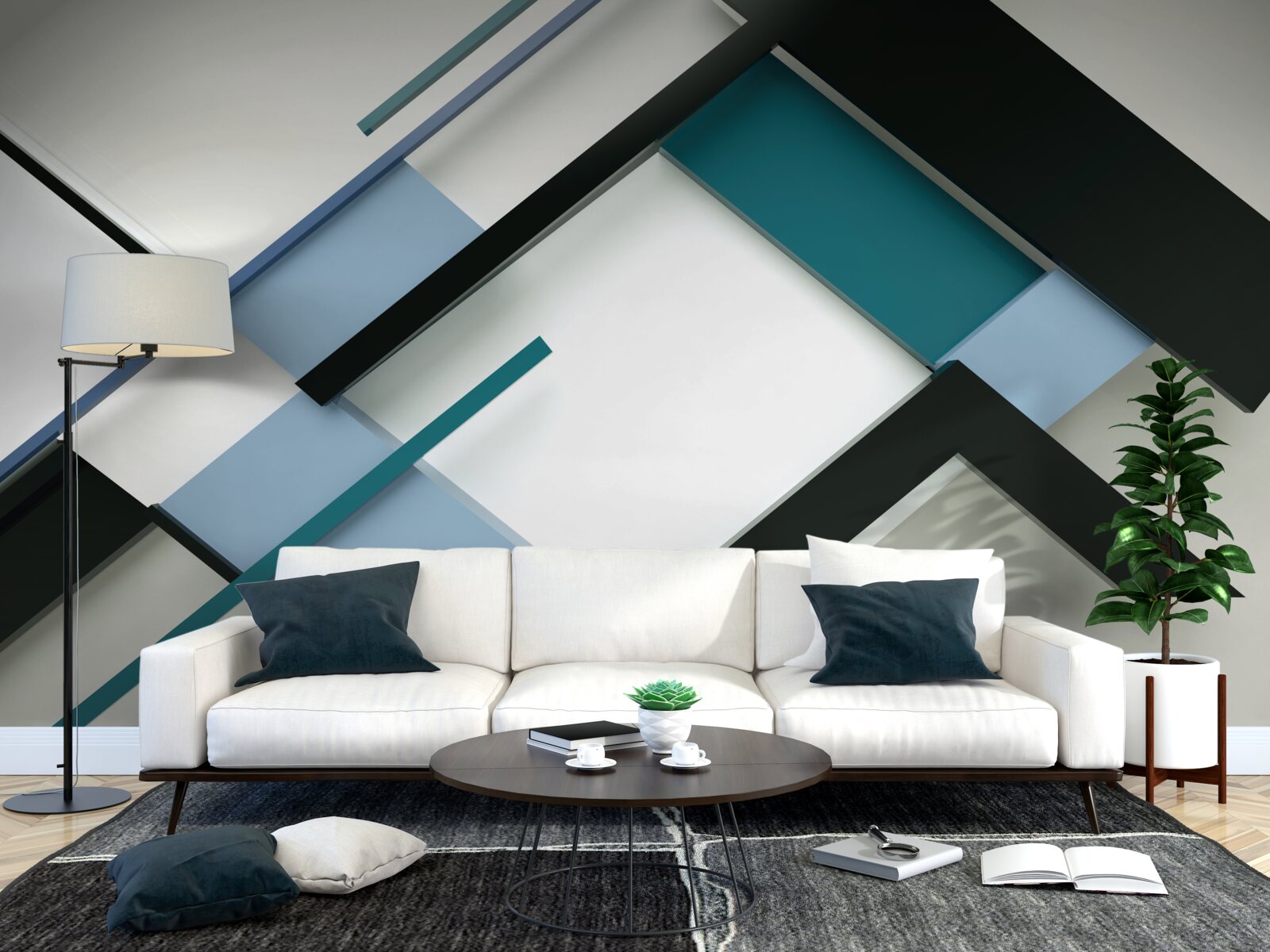 Fototapeta kształty geometryczne w abstrakcji