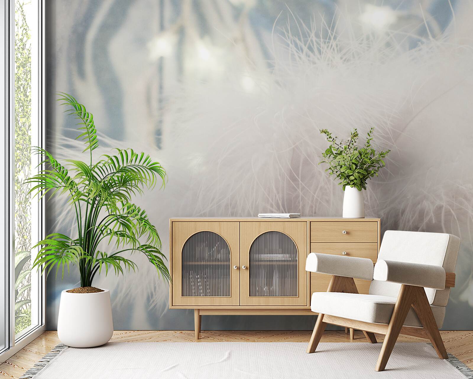 Fototapeta gęsty lekki puch