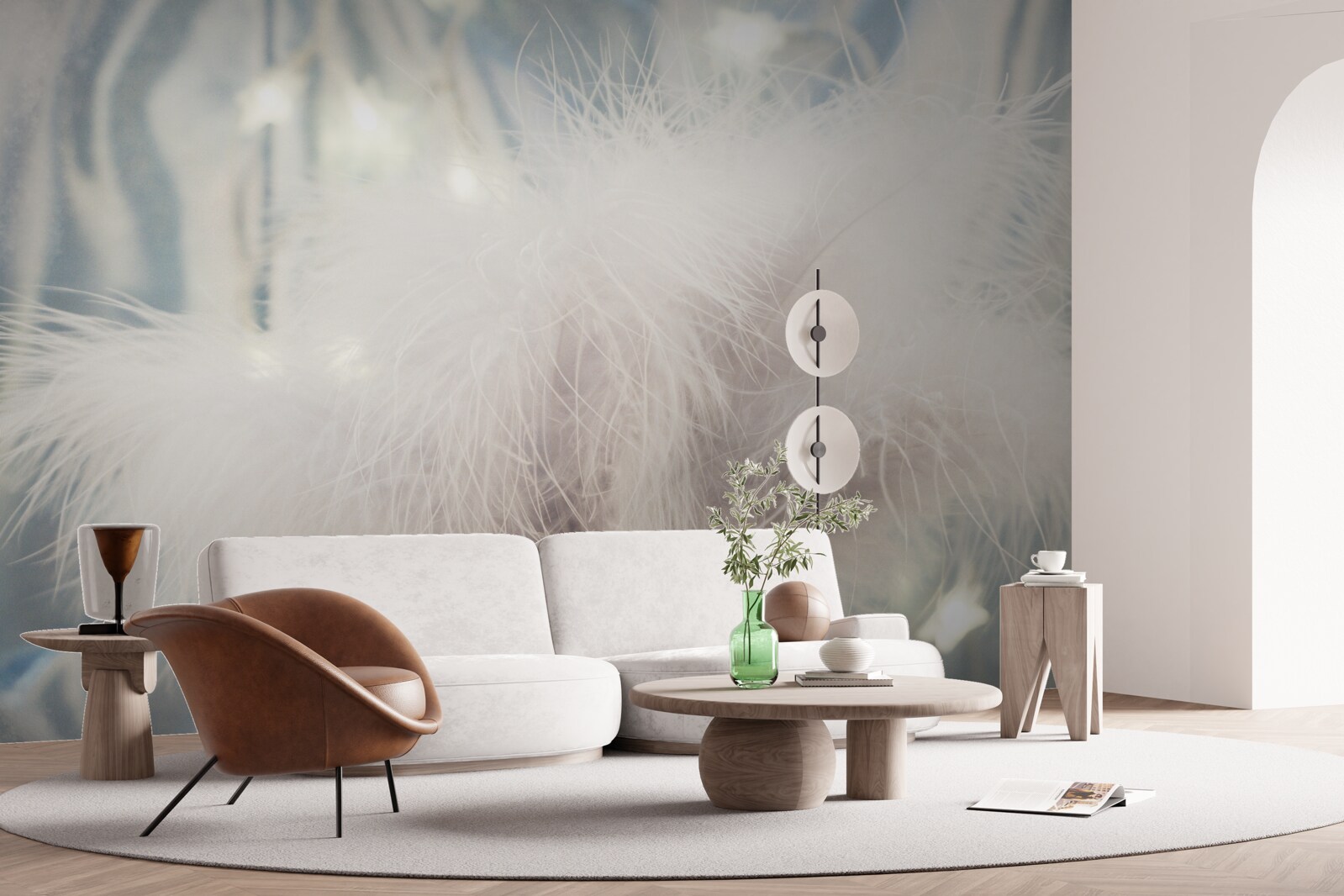 Fototapeta gęsty lekki puch