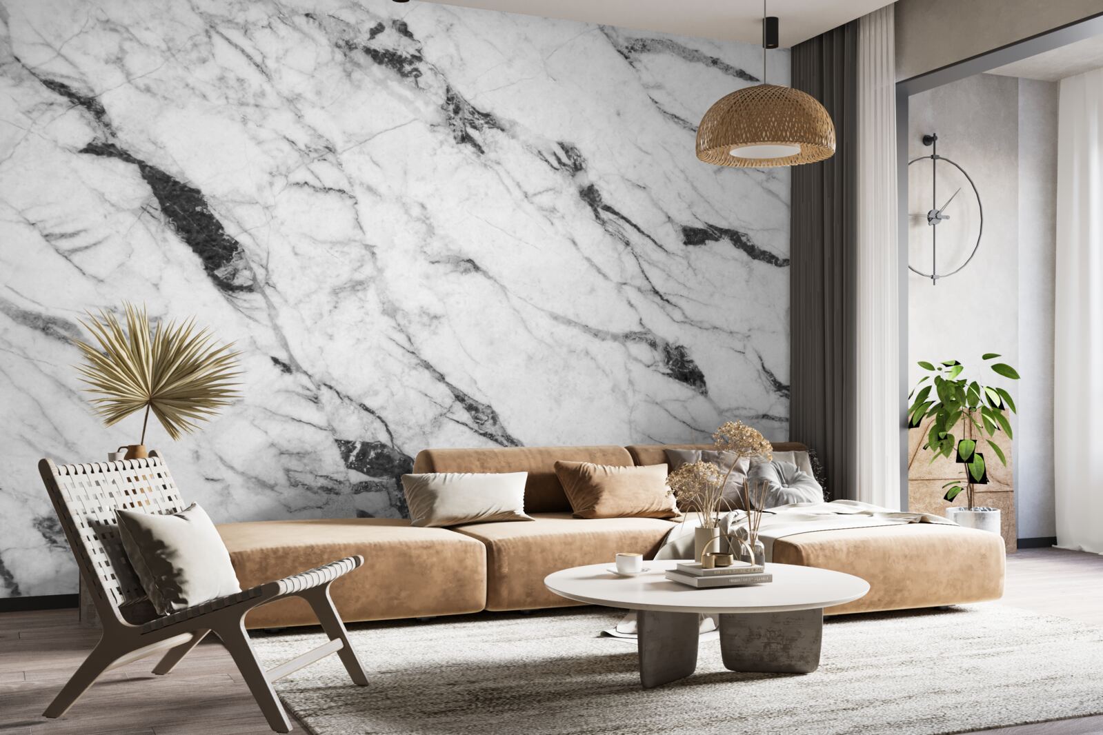 Fototapeta połączenie białego i niebieskiego dymu