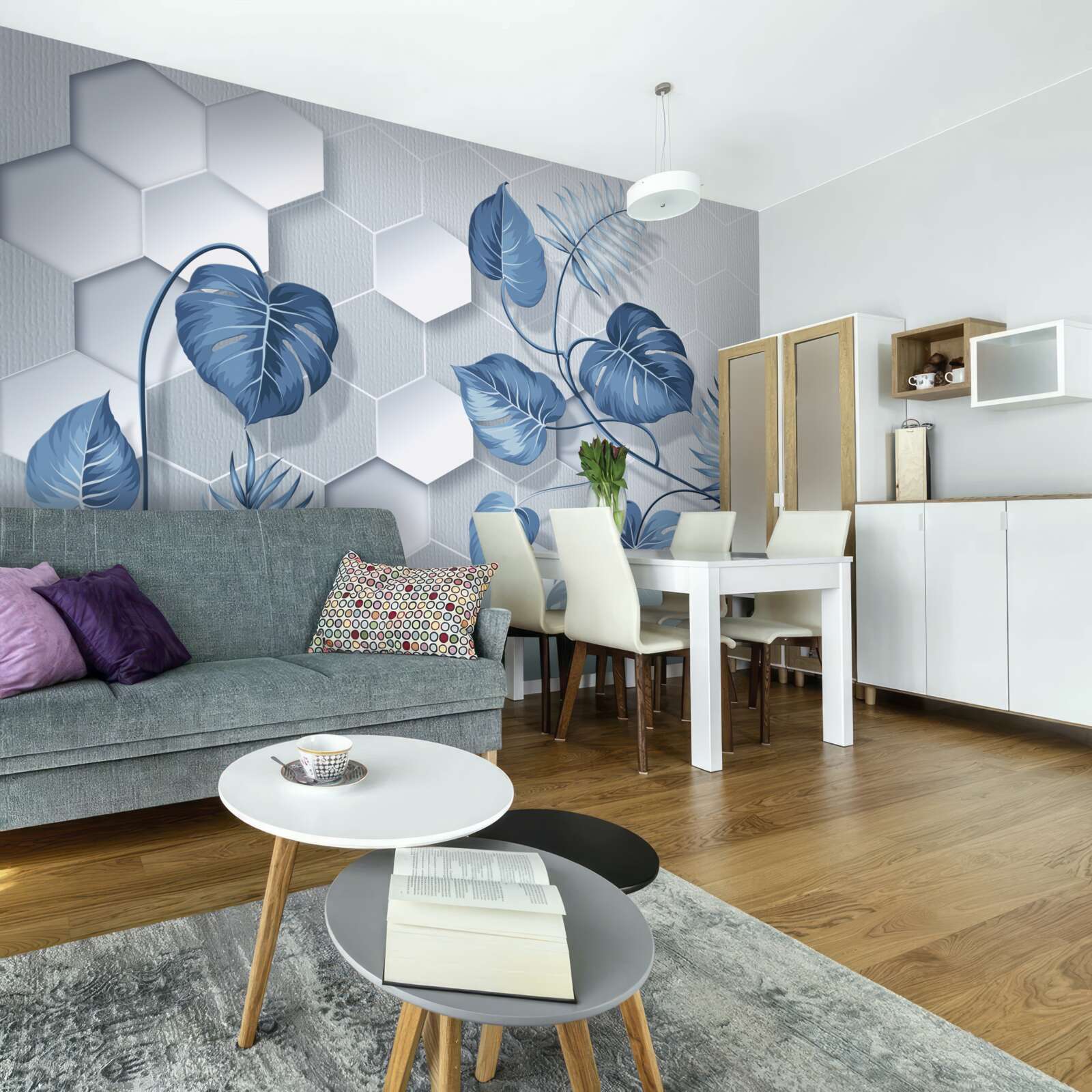 Fototapeta monstera na nieokreślonym tle