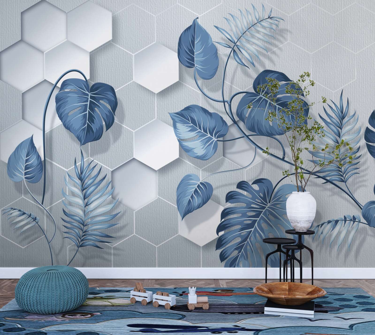 Fototapeta monstera na nieokreślonym tle