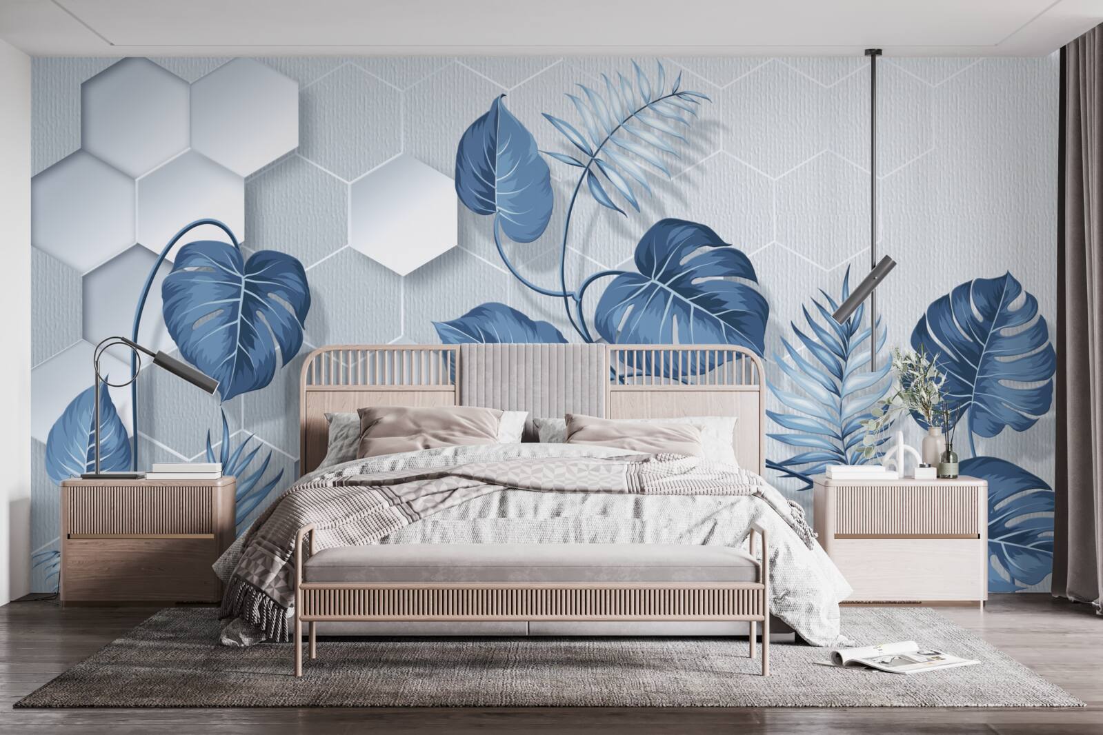 Fototapeta monstera na nieokreślonym tle