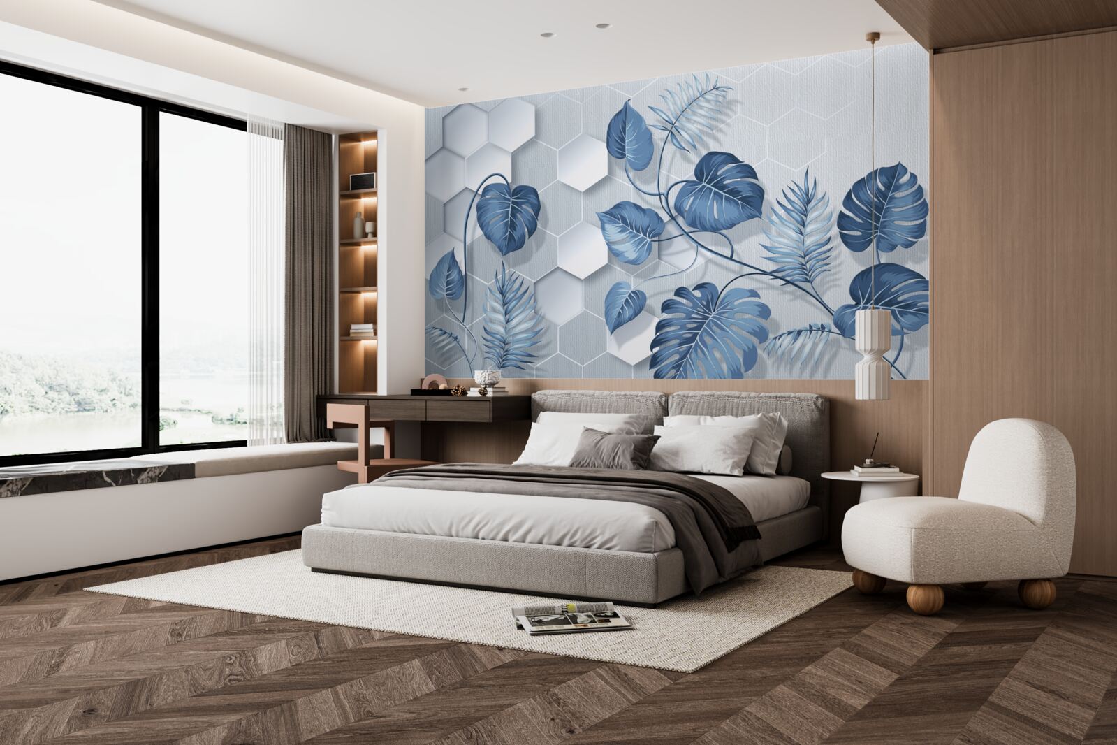 Fototapeta monstera na nieokreślonym tle