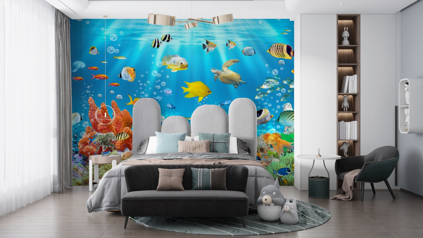 Fototapeta tętniący życiem świat podwodnych głębin