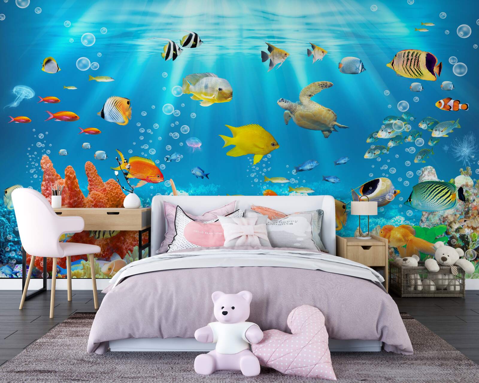 Fototapeta tętniący życiem świat podwodnych głębin