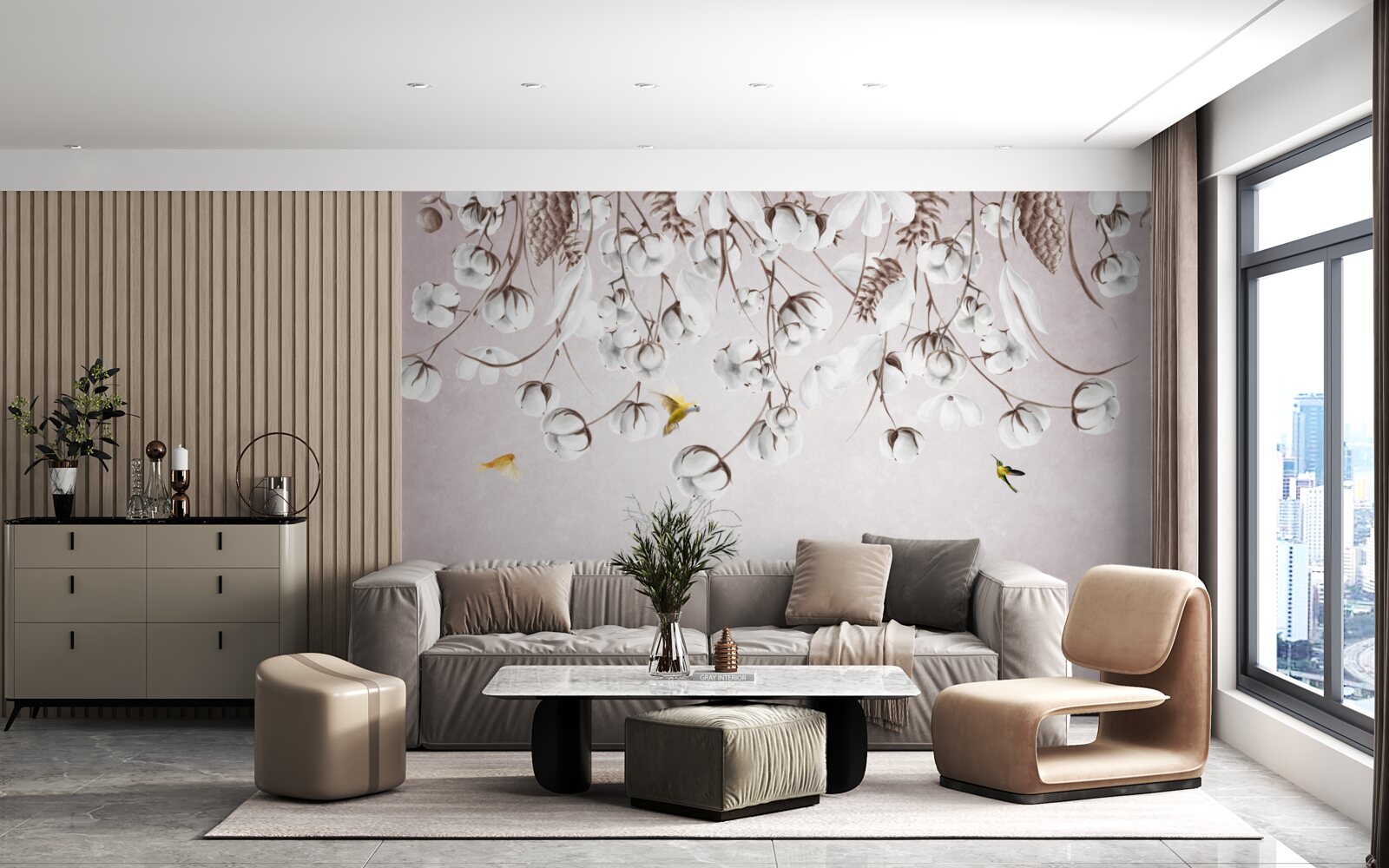 Fototapeta lekka bawełna na białym tle