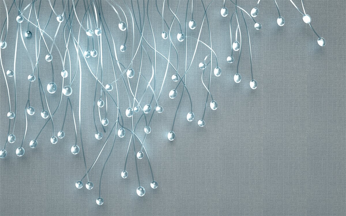 Fototapeta abstrakcyjne obrazy pionowo ułożonych kwiatów na gałęziach