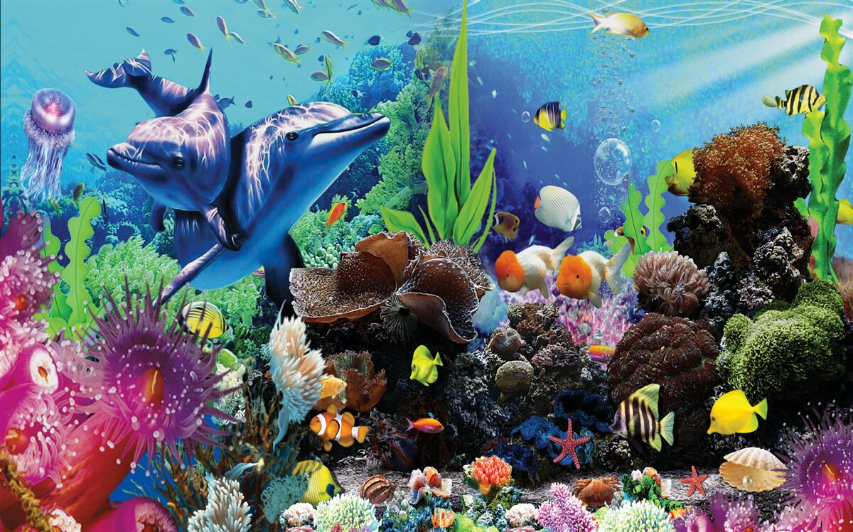 Fototapeta podwodny świat w najdrobniejszych szczegółach