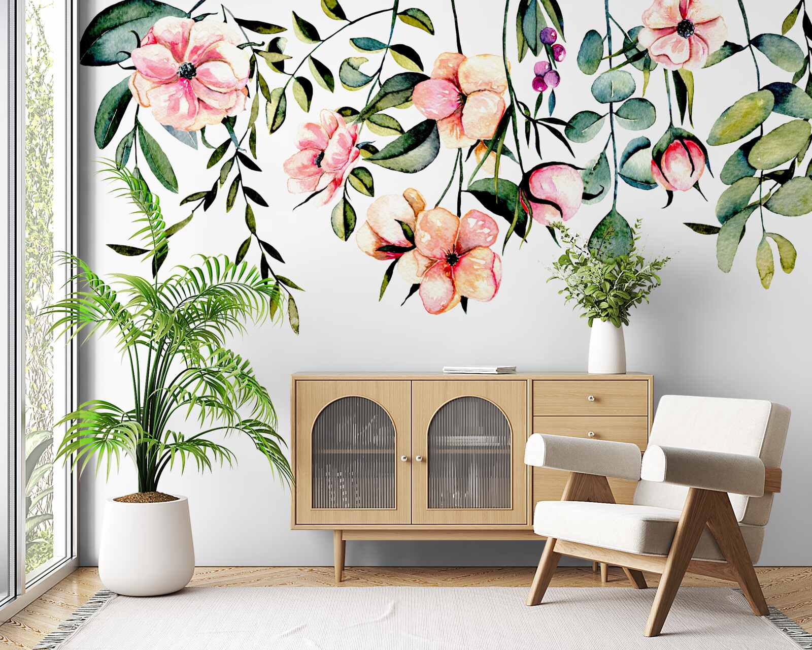 Fototapeta kwiaty rosnące latem