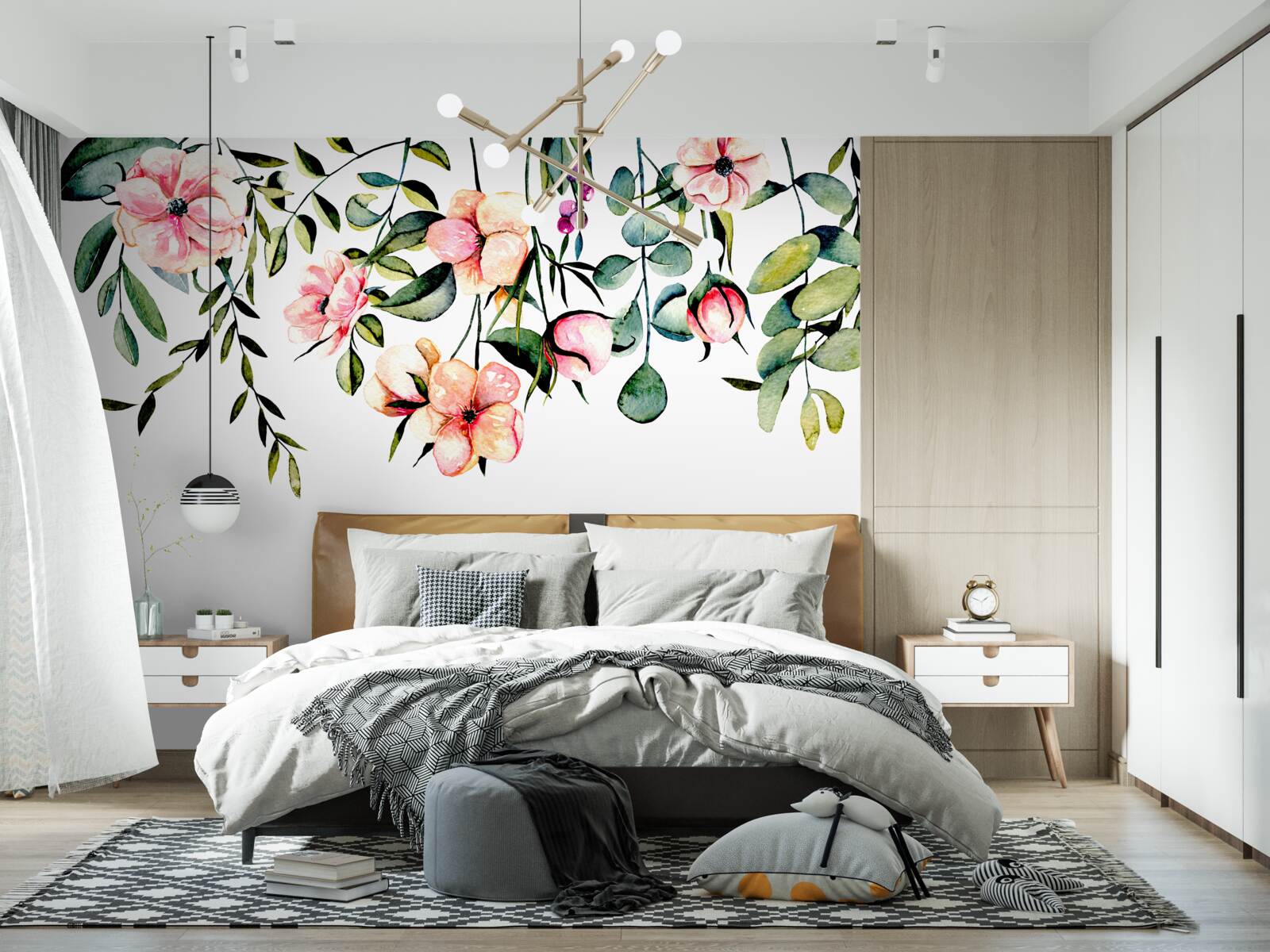 Fototapeta kwiaty rosnące latem