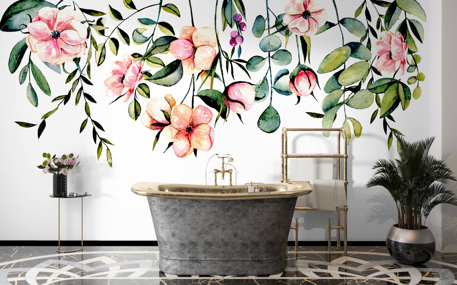 Fototapeta kwiaty rosnące latem