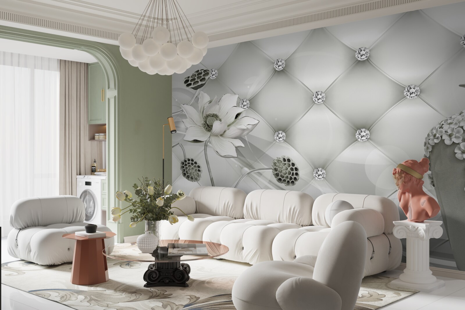 Fototapeta abstrakcyjne pionowe linie w różnych kolorach