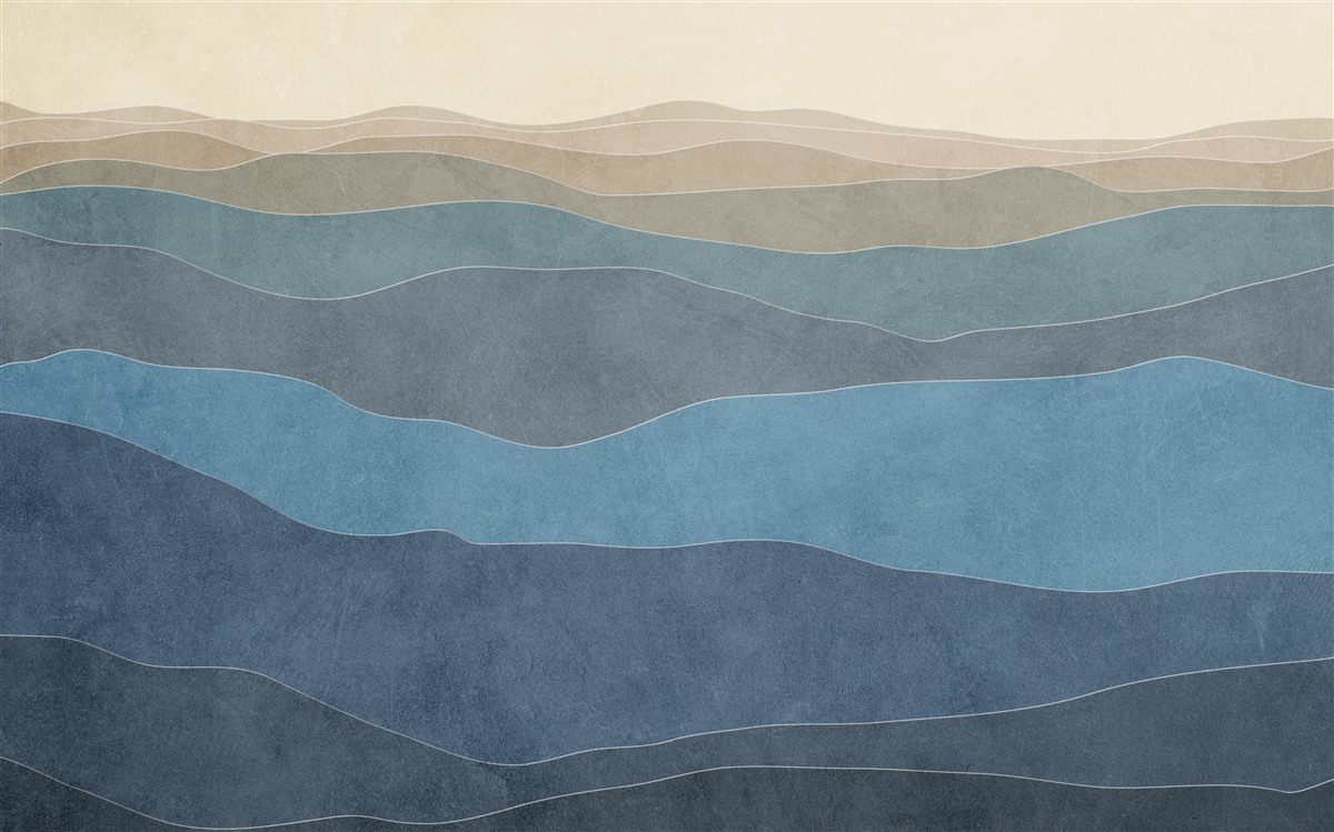 Fototapeta o wschodzie słońca wielokolorowe wzgórza i samoloty