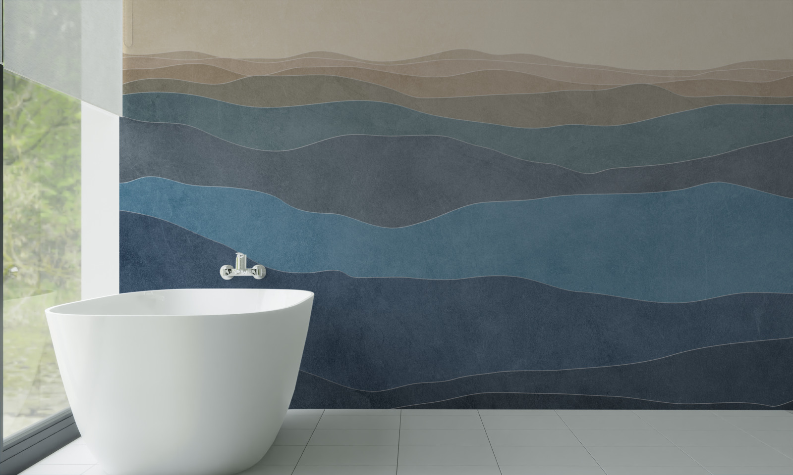 Fototapeta o wschodzie słońca wielokolorowe wzgórza i samoloty