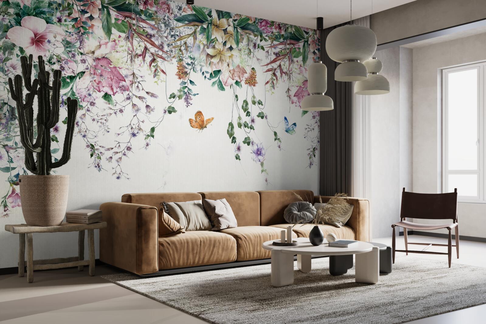 Fototapeta ogród, w którym latem kwitną rośliny ziemne