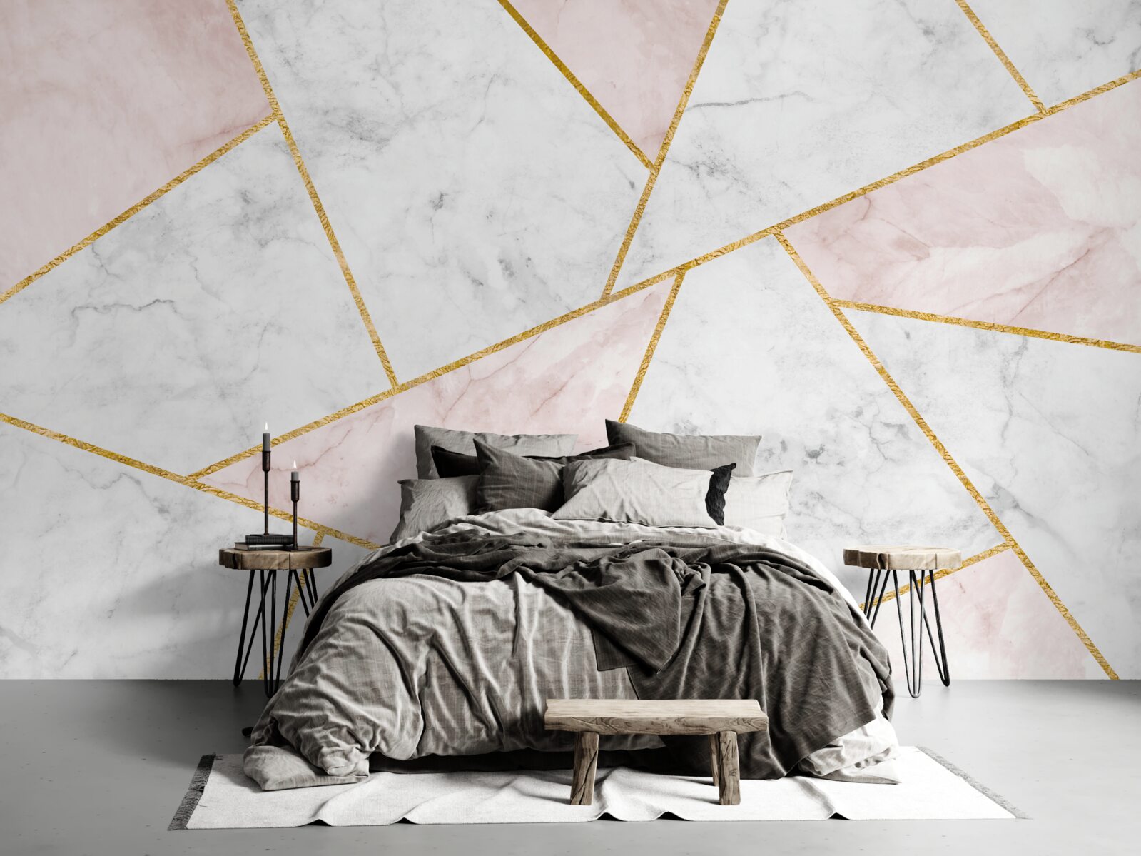 Fototapeta szary marmur o jednolitych kątach