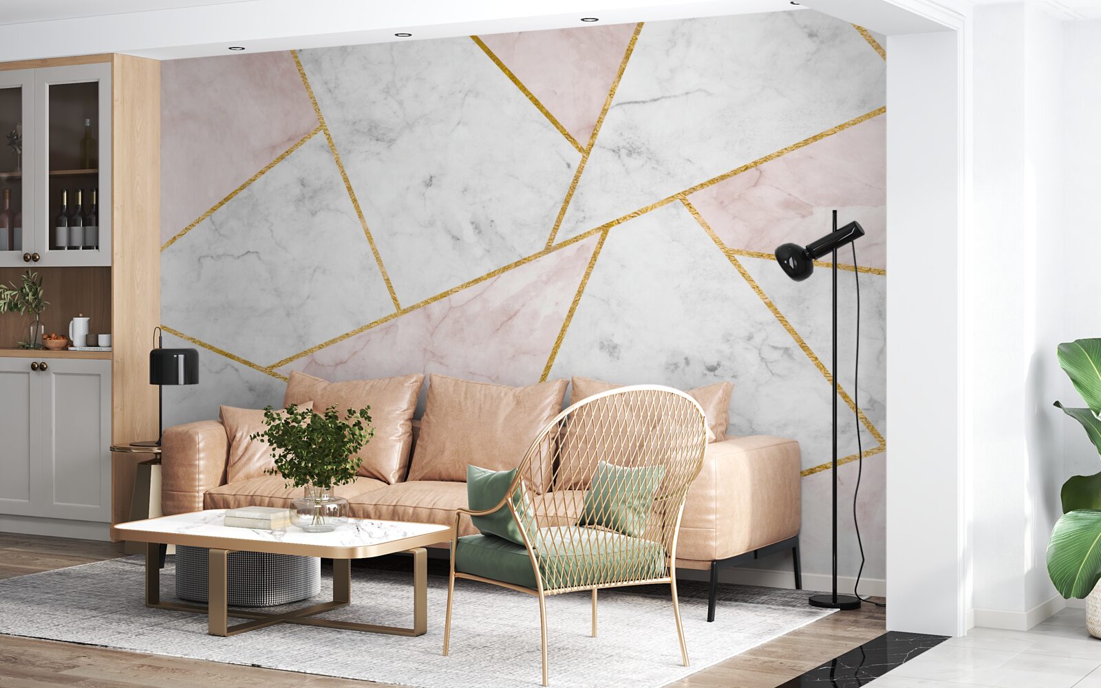 Fototapeta szary marmur o jednolitych kątach