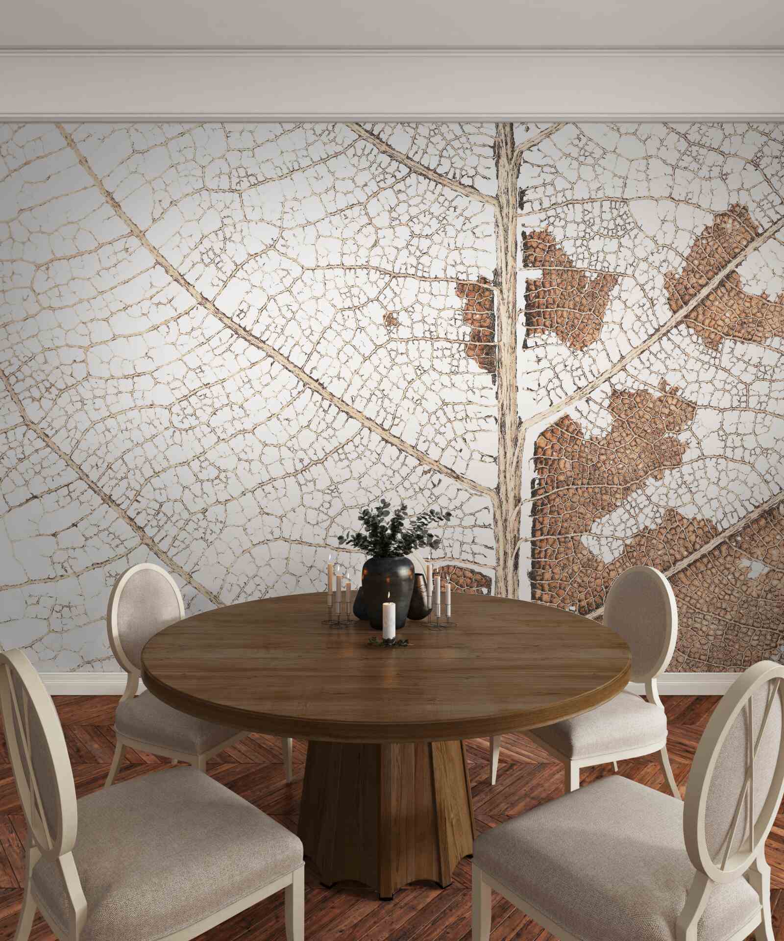 Fototapeta jesienny liść o unikalnej fakturze