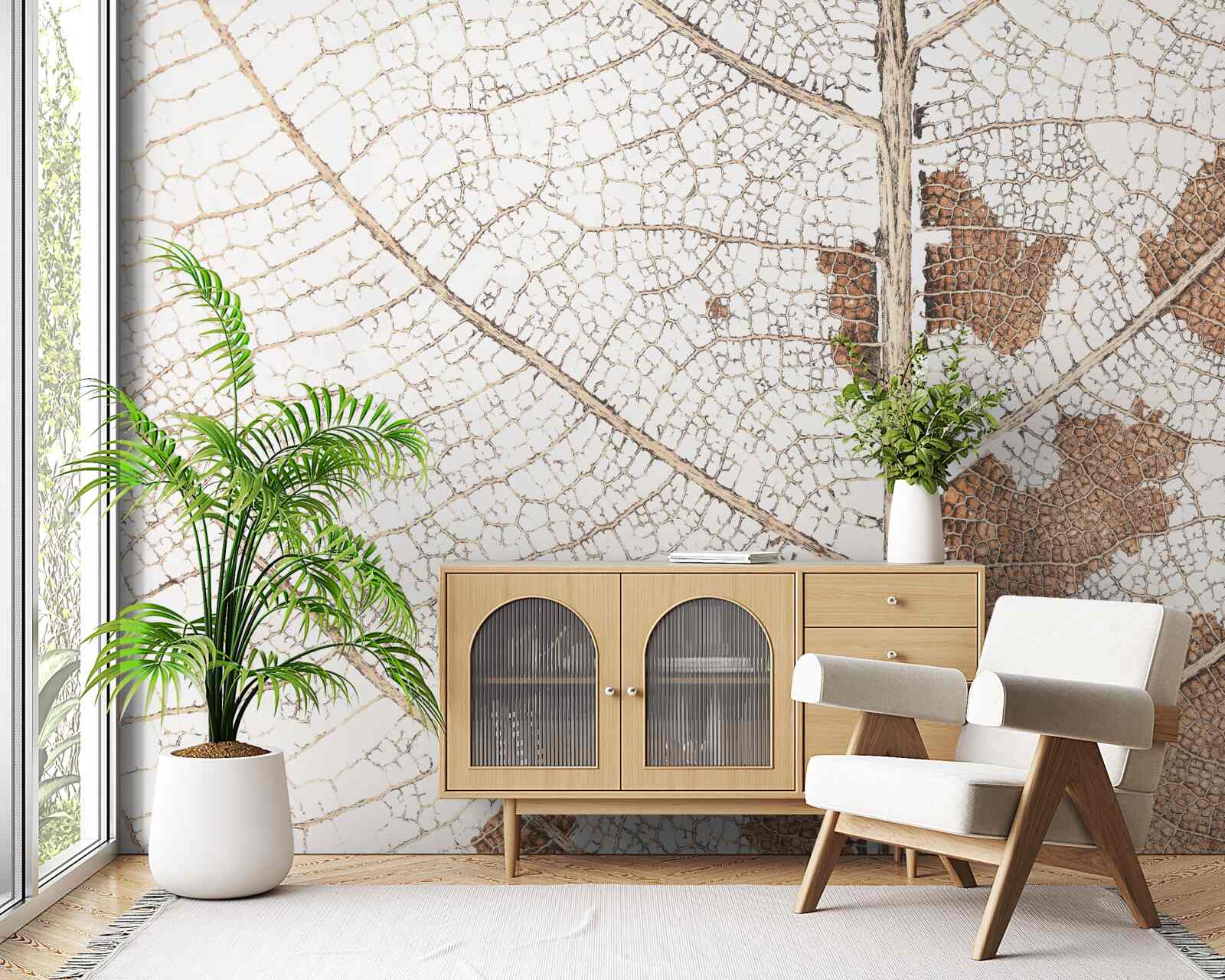 Fototapeta jesienny liść o unikalnej fakturze