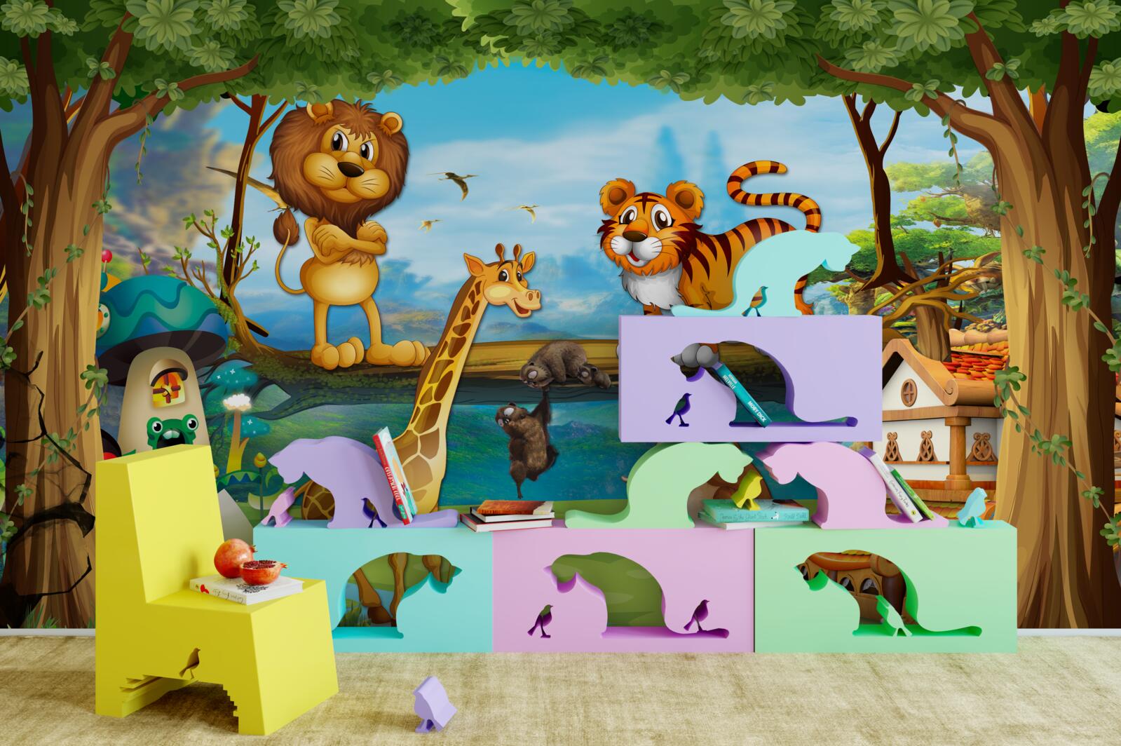 Fototapeta magiczne stworzenia w lesie