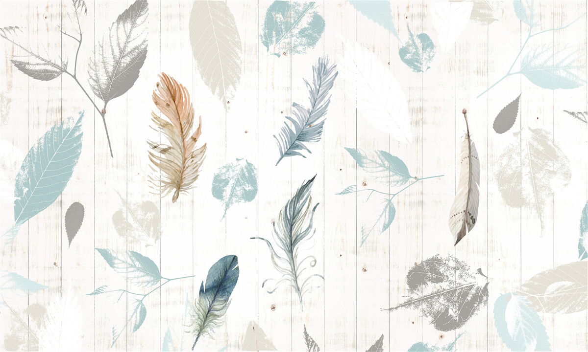 Fototapeta Ślady jesiennych liści tropikalnych