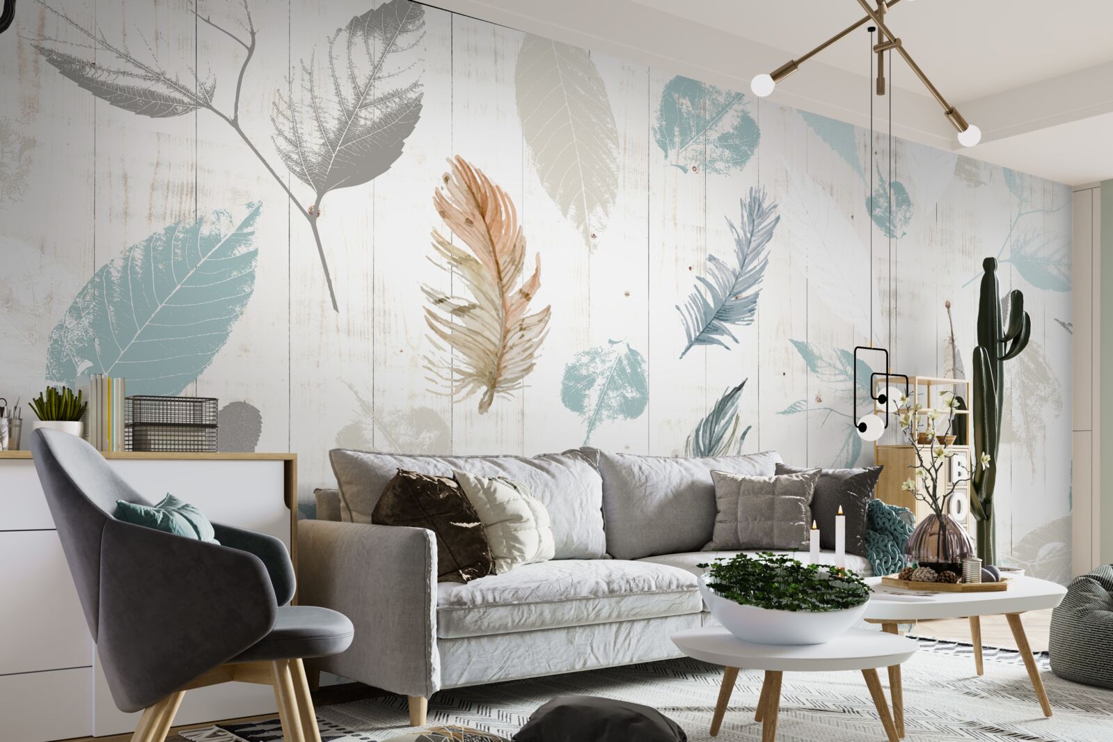 Fototapeta Ślady jesiennych liści tropikalnych