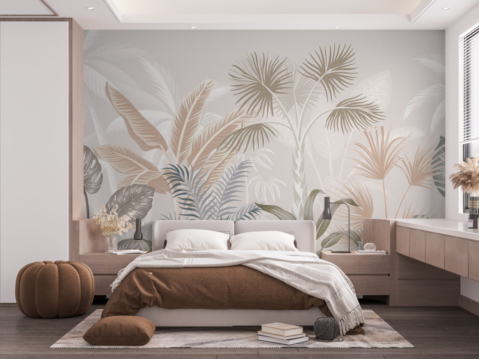 Fototapeta rośliny tropikalne pod letnimi prysznicami