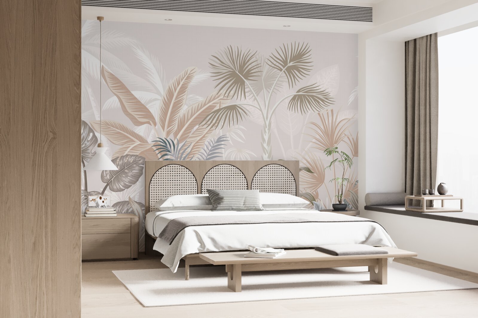 Fototapeta rośliny tropikalne pod letnimi prysznicami