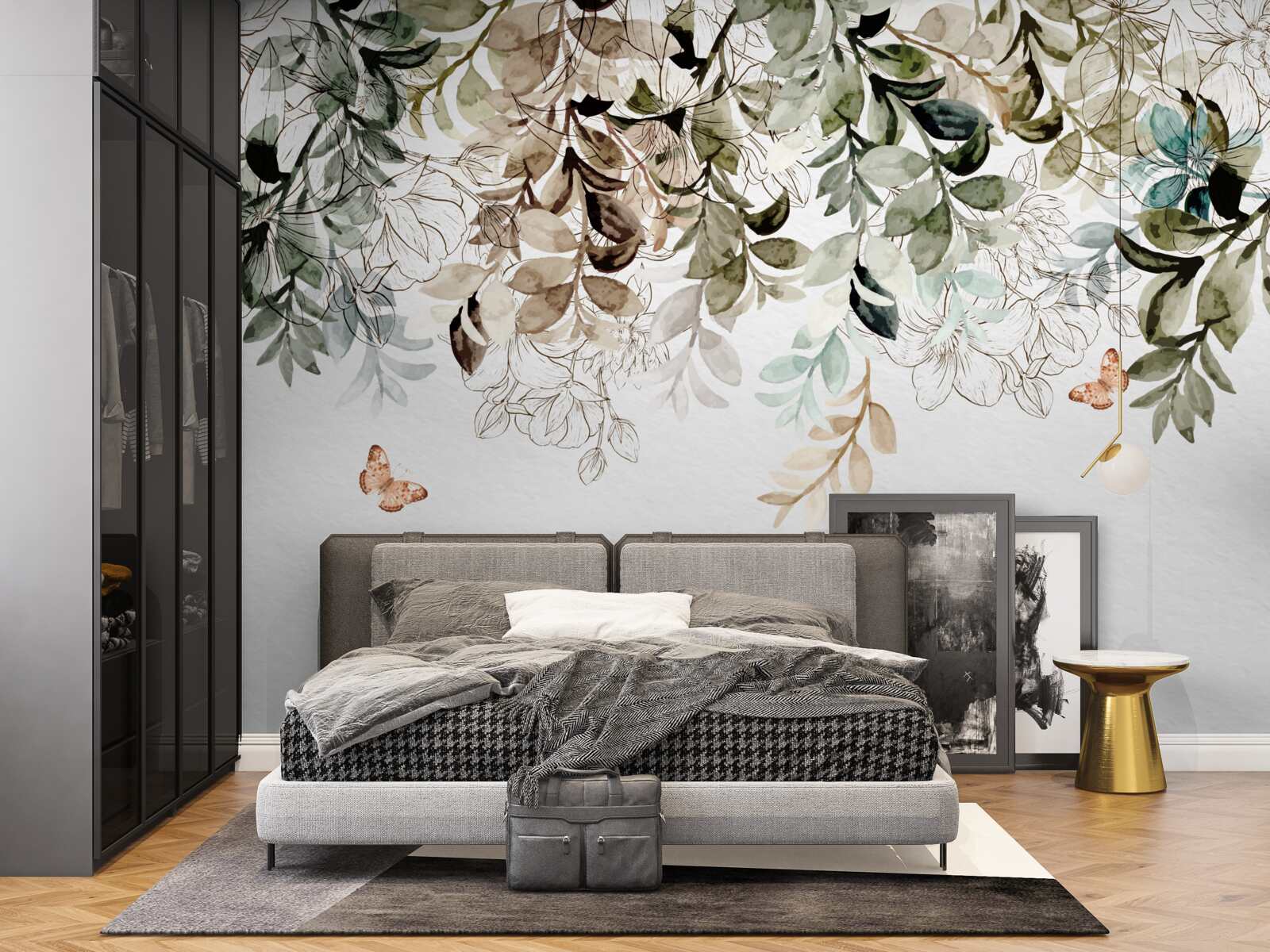 Fototapeta motyle krążą pod gęstą pokrywą liści