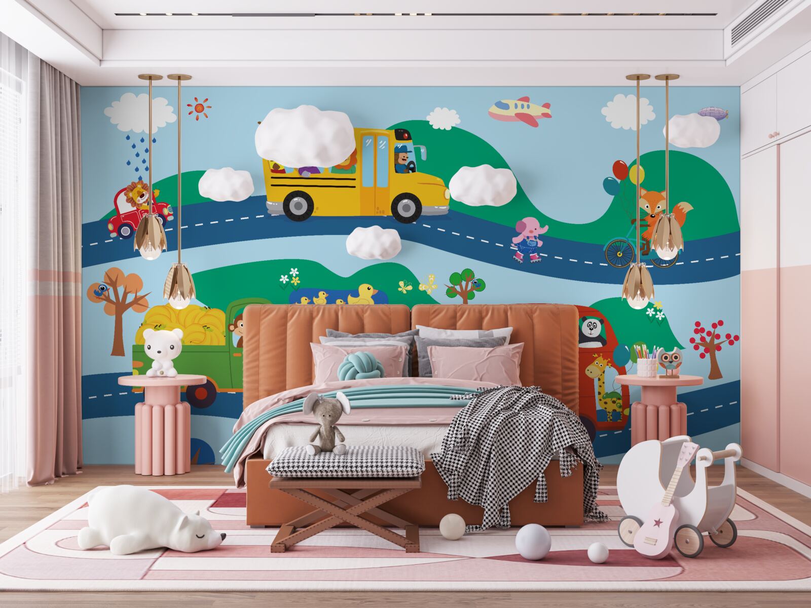 Fototapeta zwierzęta przewożone są transportem