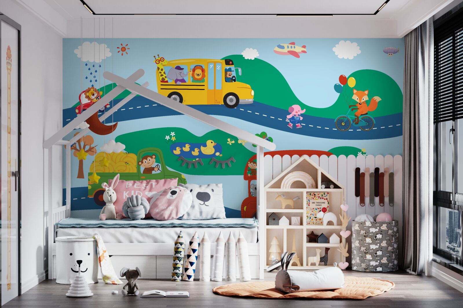 Fototapeta zwierzęta przewożone są transportem